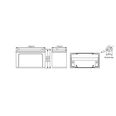 Аккумуляторная батарея WBR HRL 12390W