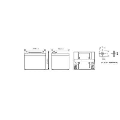 Аккумуляторная батарея WBR HR 12150 W