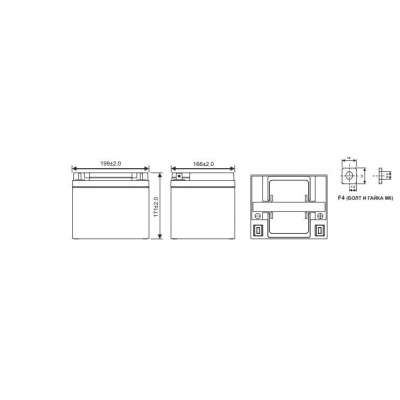 Аккумуляторная батарея WBR GPL 12400